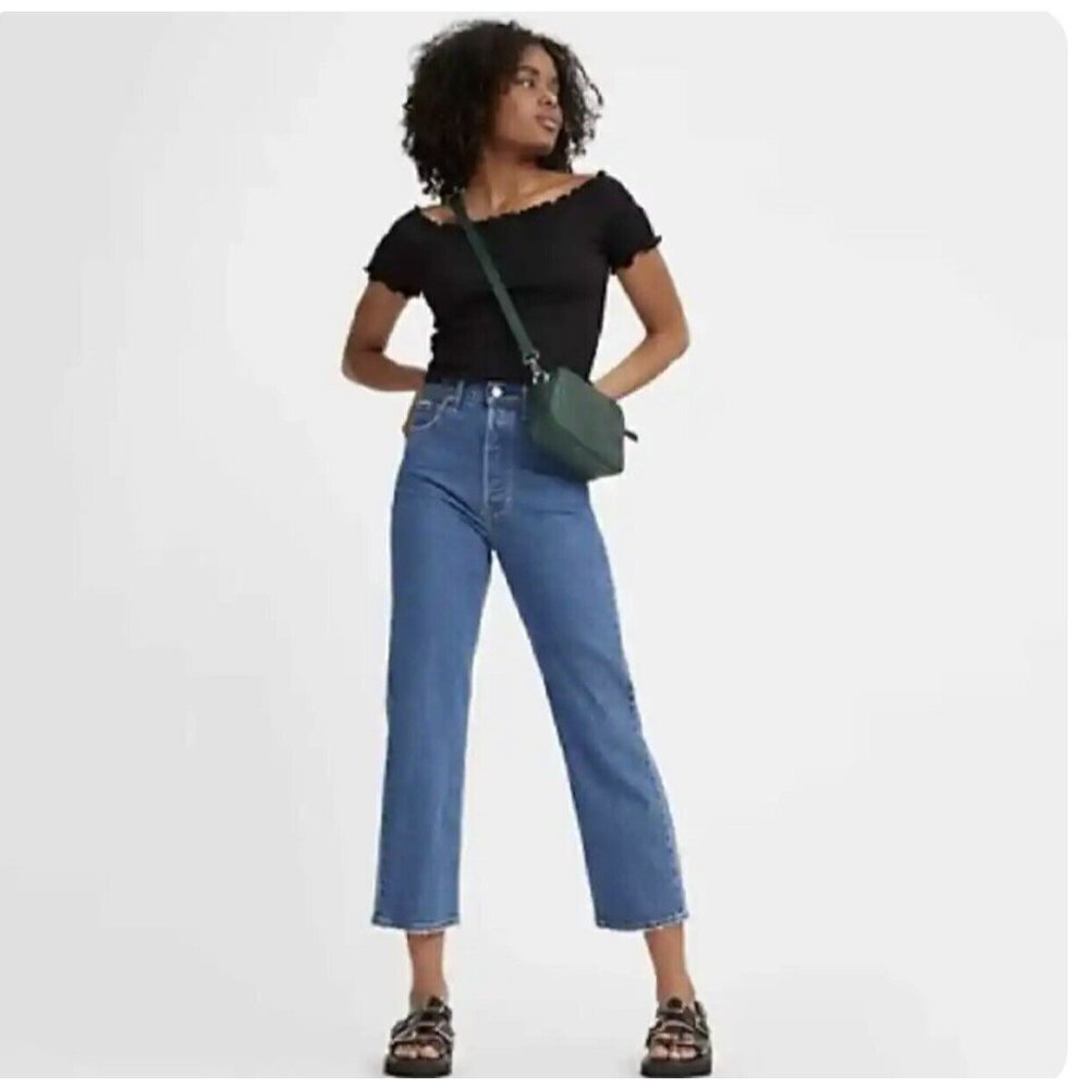 𝅺LEVI'S Women's Premium Ribcage Straight Ankle Jeans- New With Tags 25” 1D